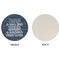 My Father My Hero Round Linen Placemats - APPROVAL (single sided)