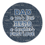 My Father My Hero Round Linen Placemat
