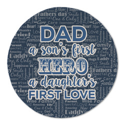 My Father My Hero Round Linen Placemat