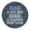 My Father My Hero Round Linen Placemats - FRONT (Single Sided)