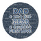 My Father My Hero Round Linen Placemat