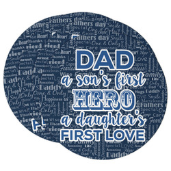 My Father My Hero Round Paper Coasters