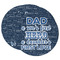 My Father My Hero Round Paper Coasters
