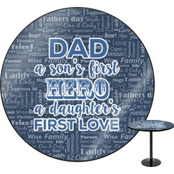 My Father My Hero Round Table (Personalized)