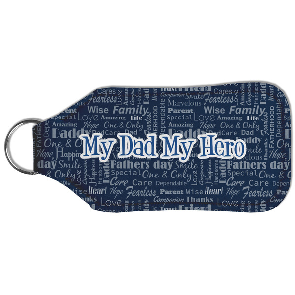 My Father My Hero Sanitizer Holder Keychain - Large (Back)