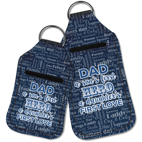 My Father My Hero Sanitizer Holder Keychain - Parent Main