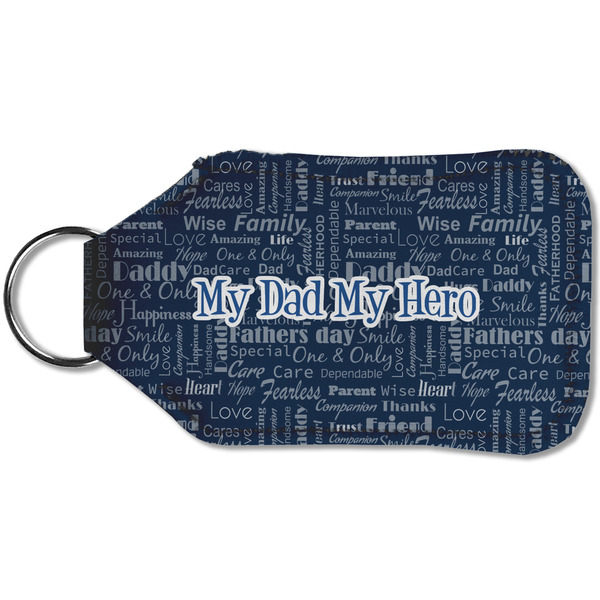 My Father My Hero Sanitizer Holder Keychain - Small (Back)