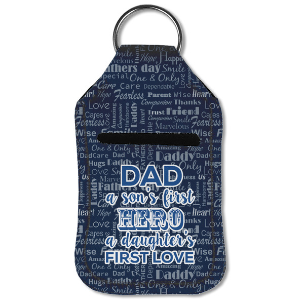 My Father My Hero Sanitizer Holder Keychain - Small (Front Flat)