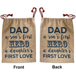 My Father My Hero Santa Sack - Front & Back