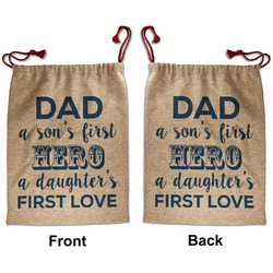 My Father My Hero Santa Sack - Front & Back