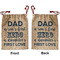 My Father My Hero Santa Bag - Front and Back
