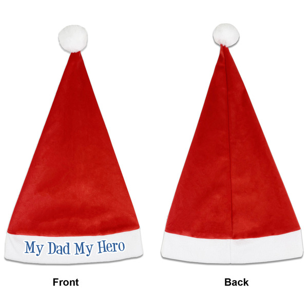 My Father My Hero Santa Hats - Front and Back (Single Print) APPROVAL