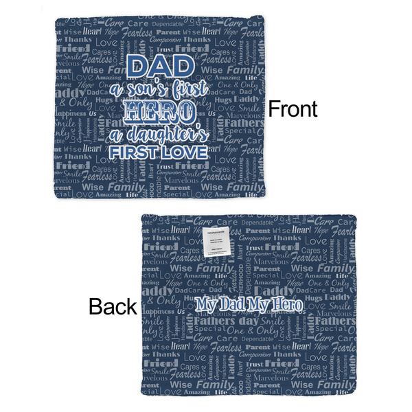 My Father My Hero Security Blanket - Front & Back View