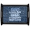 My Father My Hero Black Wooden Tray - Large