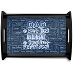 My Father My Hero Black Wooden Tray - Small