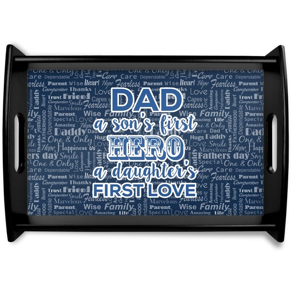 Custom My Father My Hero Wooden Tray