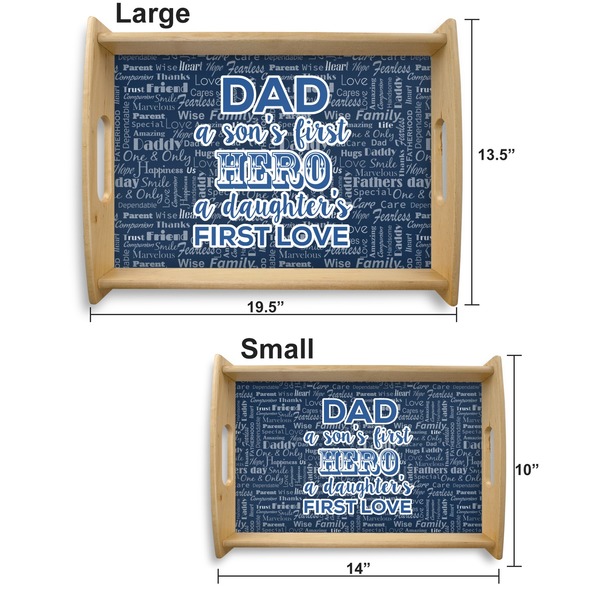 My Father My Hero Serving Tray Wood Sizes