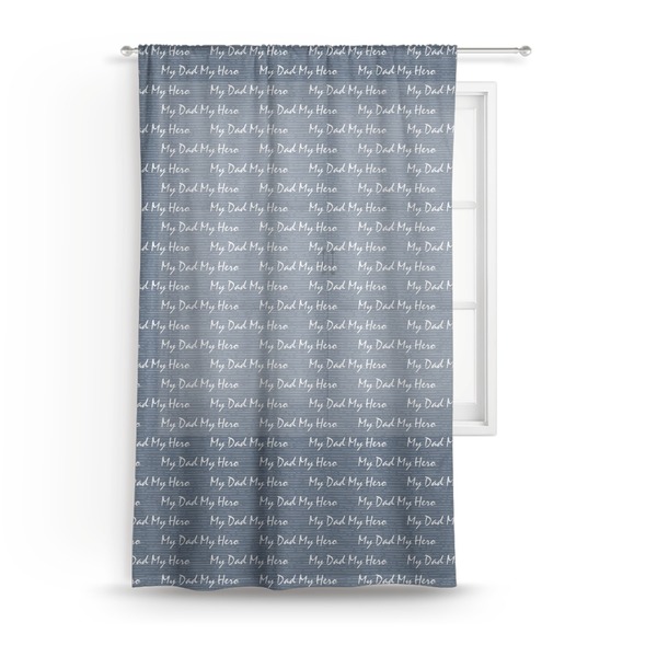 Custom My Father My Hero Sheer Curtain