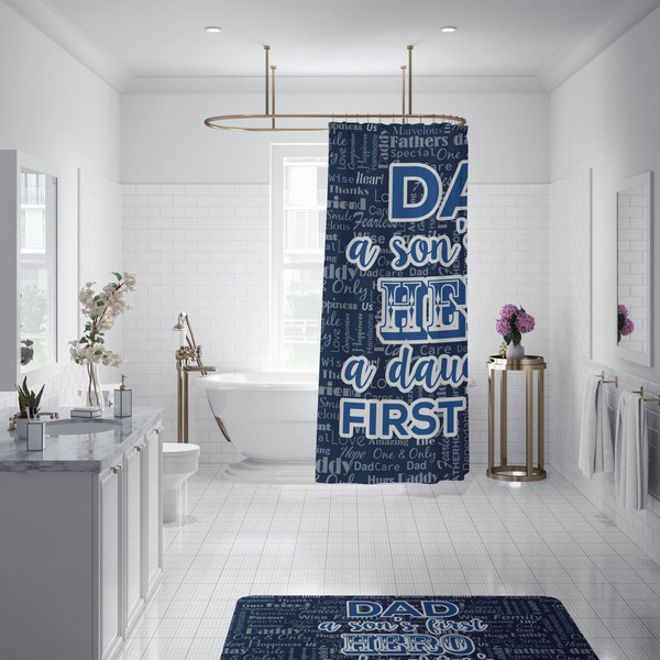My Father My Hero Shower Curtain - Custom Size