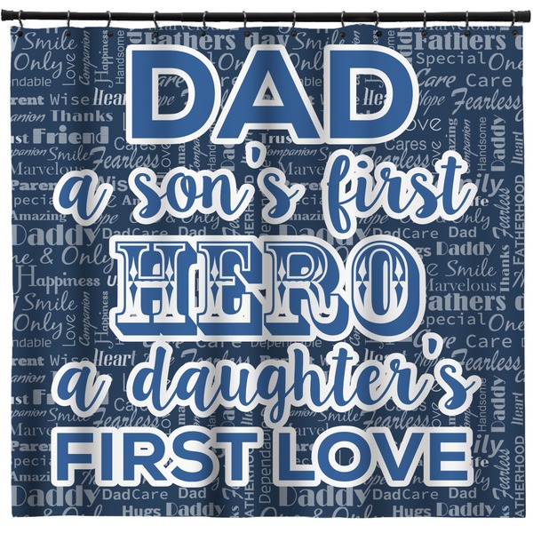 Custom My Father My Hero Shower Curtain