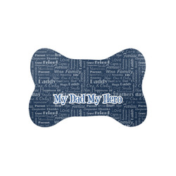 My Father My Hero Bone Shaped Dog Food Mat (Small)