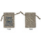My Father My Hero Small Burlap Gift Bag - Front Approval