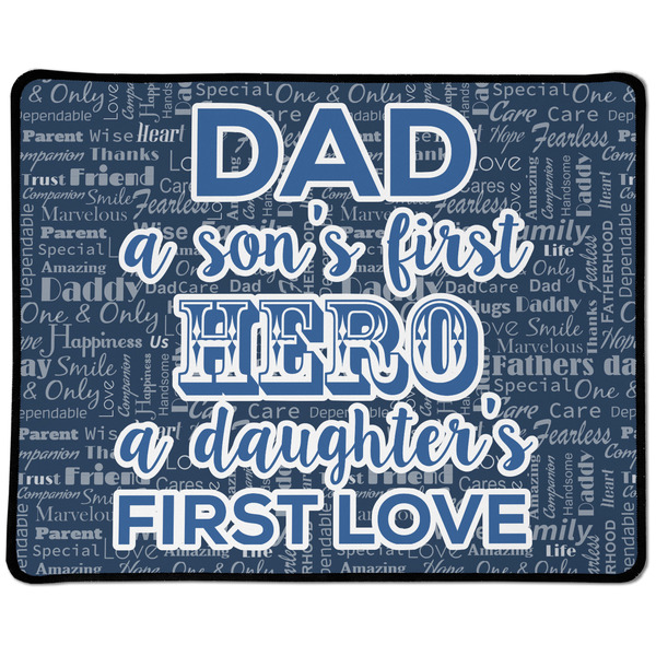 Custom My Father My Hero Large Gaming Mouse Pad - 12.5" x 10"
