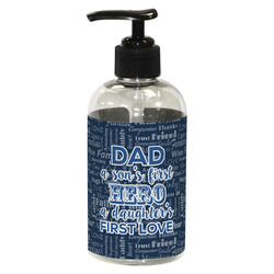 My Father My Hero Plastic Soap / Lotion Dispenser (8 oz - Small - Black)