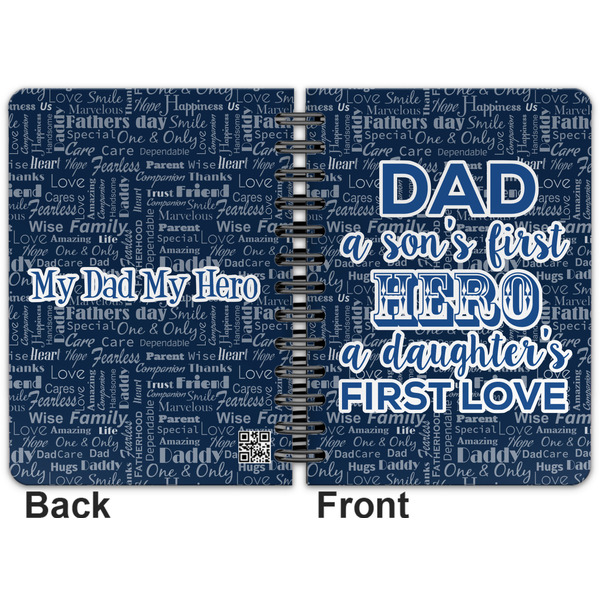 My Father My Hero Spiral Journal 5 x 7 - Apvl
