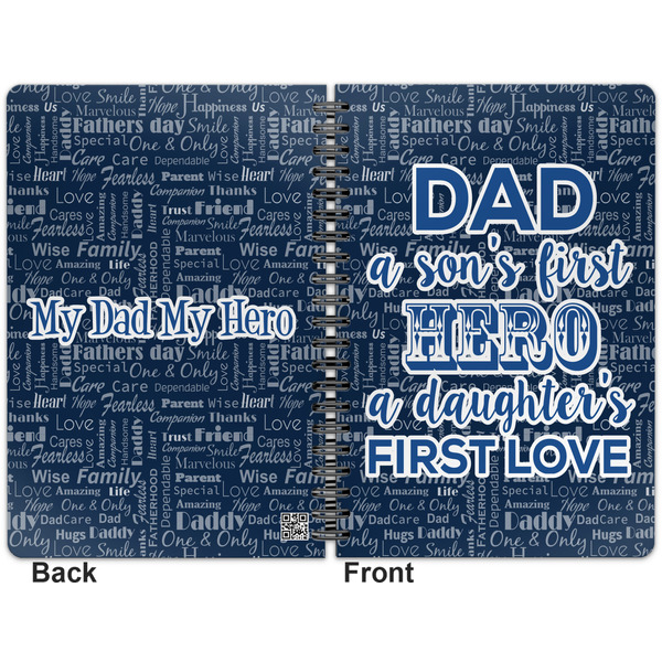My Father My Hero Spiral Journal 7 x 10 - Apvl