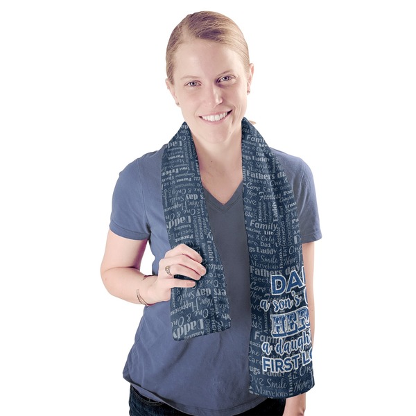 My Father My Hero Sport Towel - Exercise use - Model