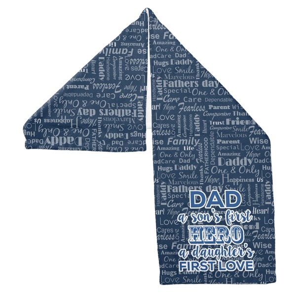My Father My Hero Sports Towel Folded - Both Sides Showing