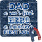 My Father My Hero Square Fridge Magnet (Personalized)