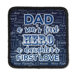 My Father My Hero Iron On Square Patch