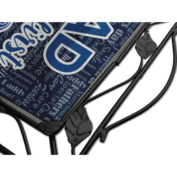 My Father My Hero Square Trivet - Detail