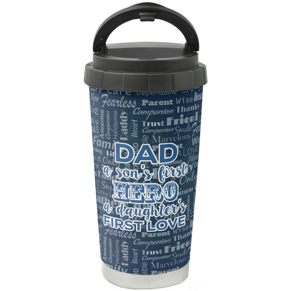 Custom My Father My Hero Stainless Steel Coffee Tumbler