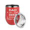 My Father My Hero Stainless Wine Tumblers - Coral - Single Sided - Alt View