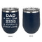 My Father My Hero Stainless Wine Tumblers - Navy - Single Sided - Approval