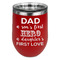 My Father My Hero Stemless Stainless Steel Wine Tumbler - Red - Double Sided