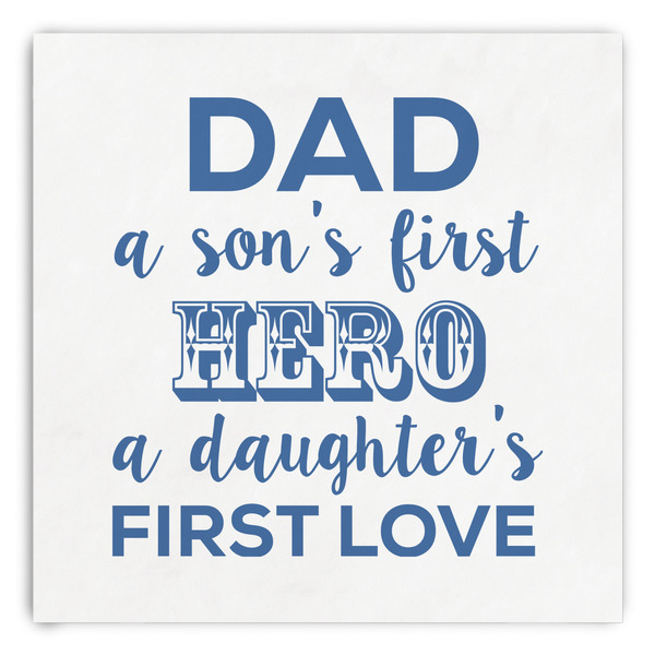 Custom My Father My Hero Paper Dinner Napkins