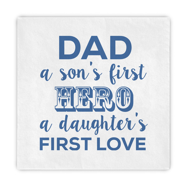 Custom My Father My Hero Decorative Paper Napkins