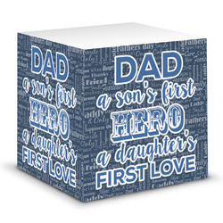 My Father My Hero Sticky Note Cube