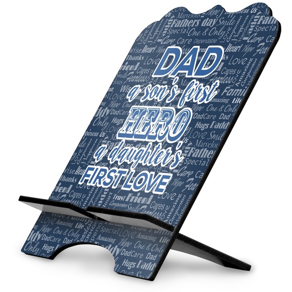 Custom My Father My Hero Stylized Tablet Stand (Personalized)