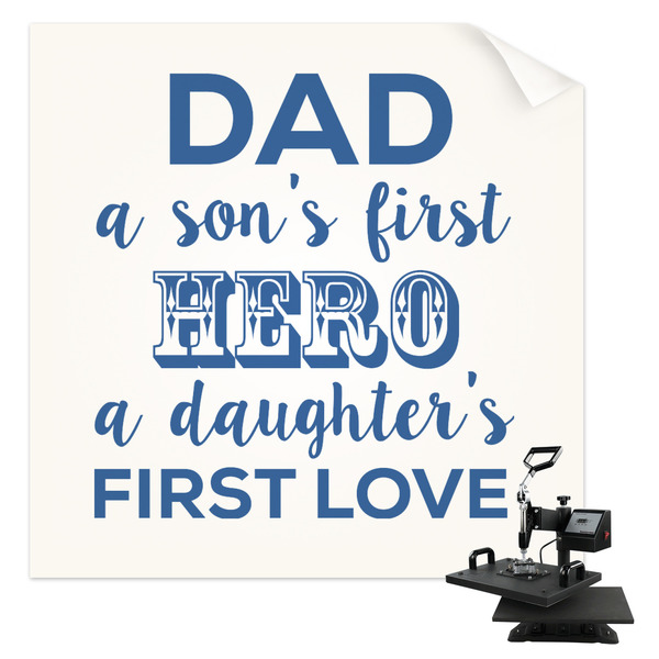 Custom My Father My Hero Sublimation Transfer - Baby / Toddler