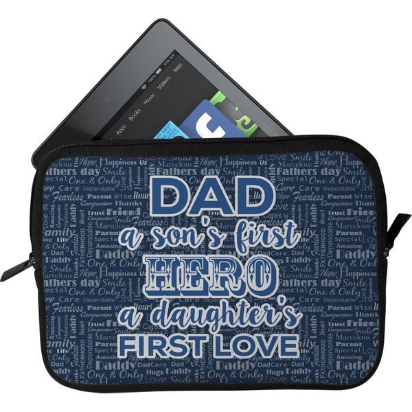 Custom My Father My Hero Tablet Case / Sleeve - Small