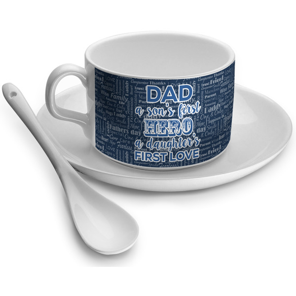 Custom My Father My Hero Tea Cup