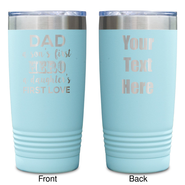 My Father My Hero Teal Polar Camel Tumbler - 20oz -Double Sided - Approval