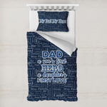 My Father My Hero Toddler Bedding Set - With Pillowcase