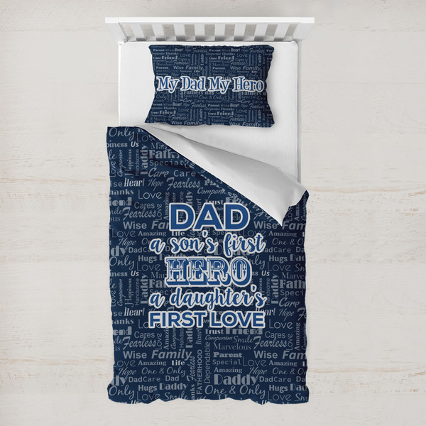 Custom My Father My Hero Toddler Bedding Set - With Pillowcase