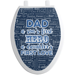 My Father My Hero Toilet Seat Decal - Elongated